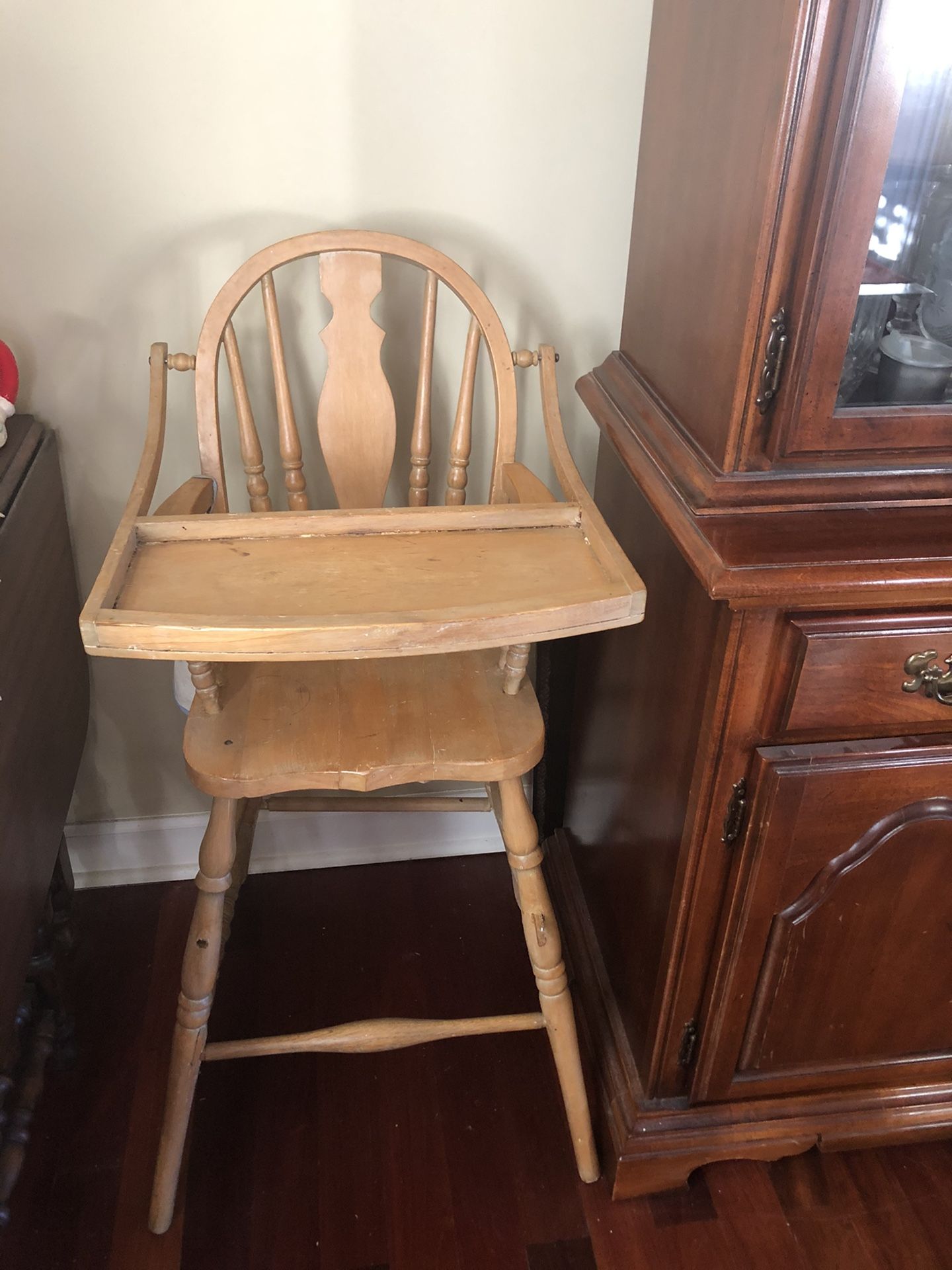 Vintage Wooden High Chair