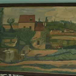 Framed Landscape Painting 