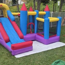 Bounce House With Slide And Ball Pit