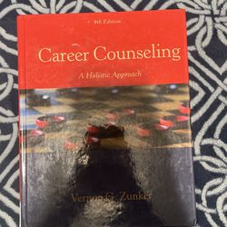 Career Counseling : A Holistic Approach 