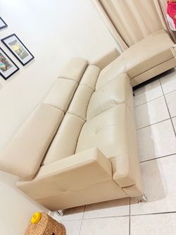 Free sectional couch beige