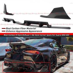 20-26 Supra Carbon Fiber Rear Diffuser + Corner Spats