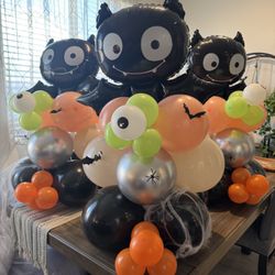 Halloween Balloon Decorations Table Topper Custom Party Stands