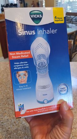 VICKS non-medicated Steam Relief Sinus Inhaler w 2 vapopads