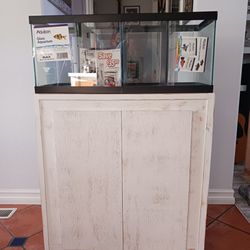 NEW 20 Gallon Fish Tank With Dividers and NEW Cabinet $285 Obo