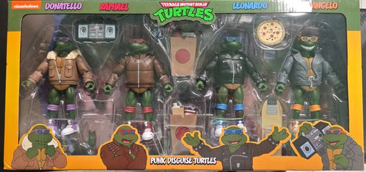 NECA TMNT Punk Disguise Turtles