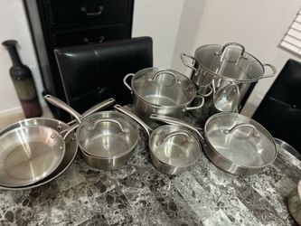 Our Table Stainless Steel Cookware Set - 7 Pieces