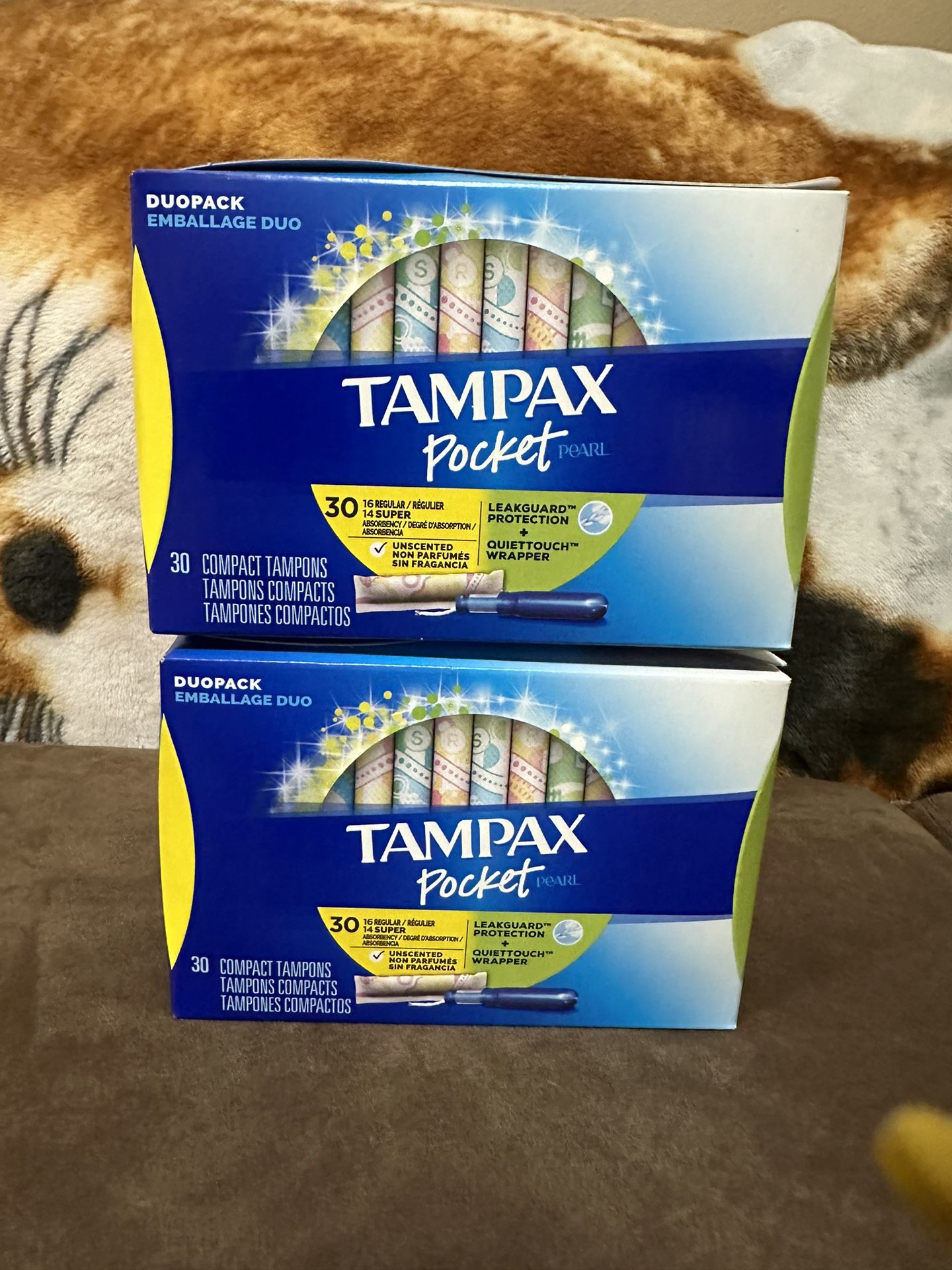 Tampons. Both Big Boxes For $12