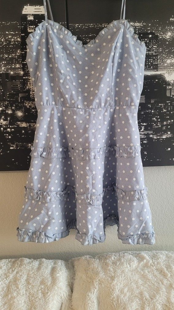 Francesca's Women's Blue Sundress