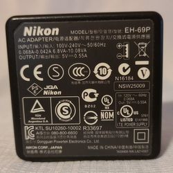 OEM EH-69P Nikon Coolpix Camera AC Adapter Wall Charger