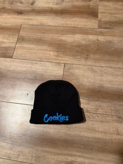 Black Cookies Beanie with Blue logo