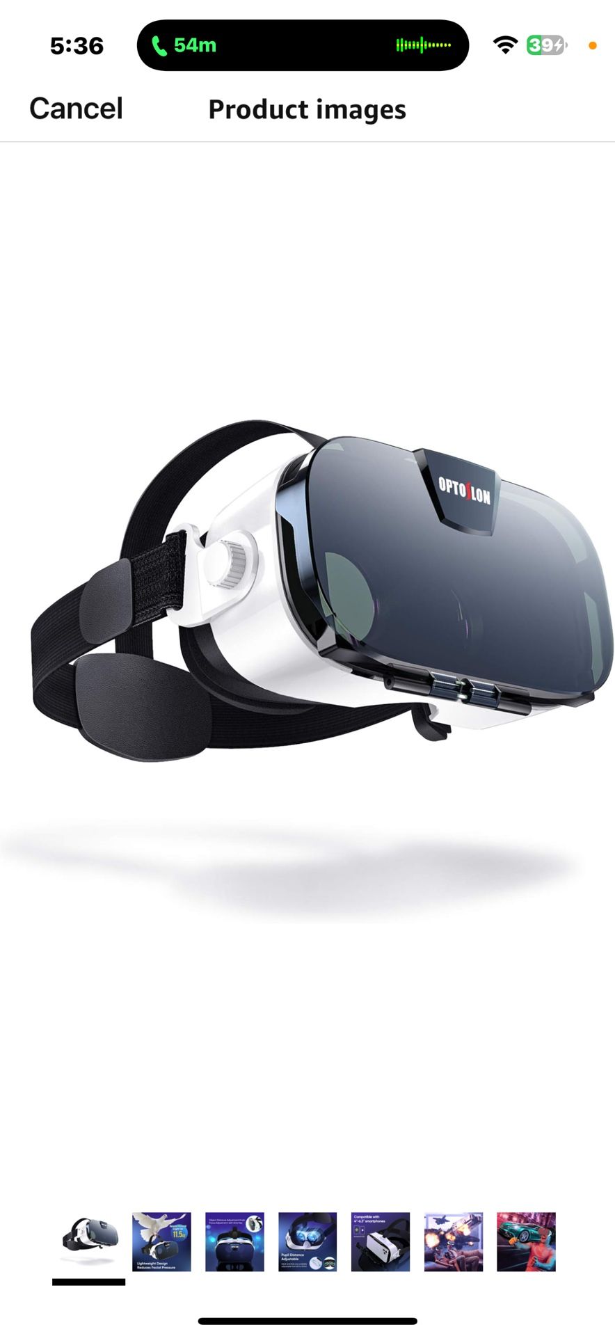 Virtual Reality Headset, 3D VR Glasses for Mobile Games and Movies, Compatible 4.7-6.2 inch iPhone/Android Phone, Including iPhone XS/X/8/8Plus/7/7Plu