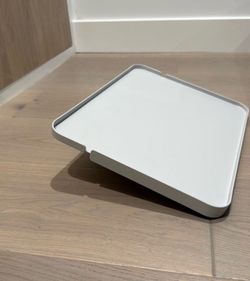 Thuma bed Floating Side table - light grey metal