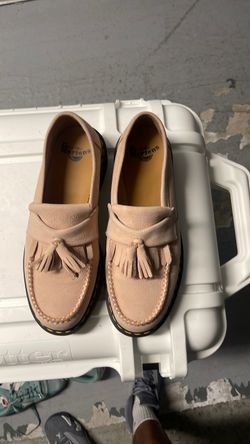 Dr. Martens Adrian YS Powder Pink Tassel Loafers