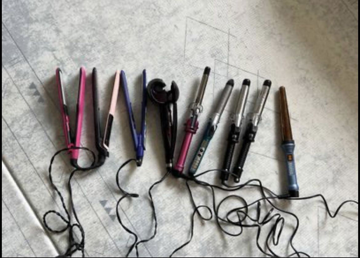 9 Styling Tools - Curling Irons & Straighteners! 