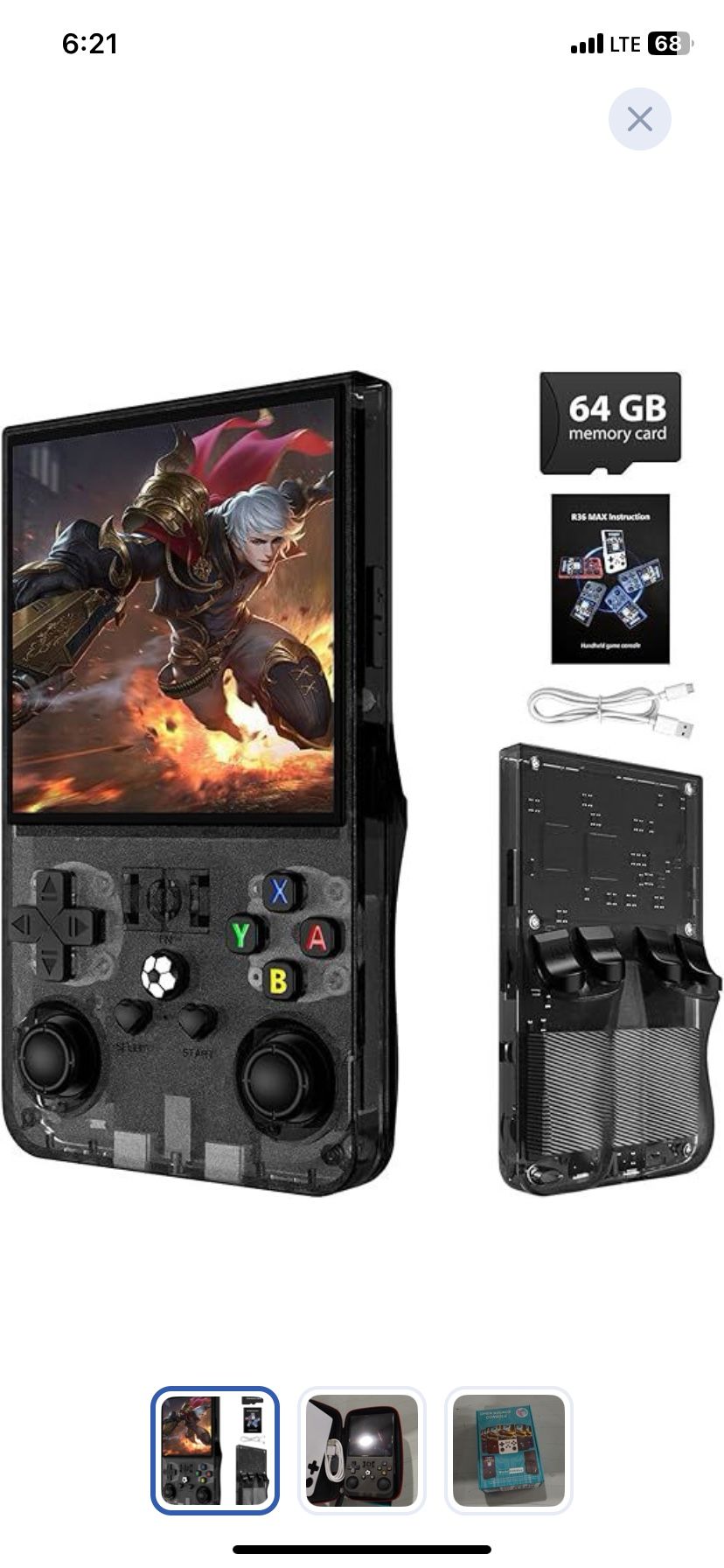 R36MAX Retro Handheld Game Console