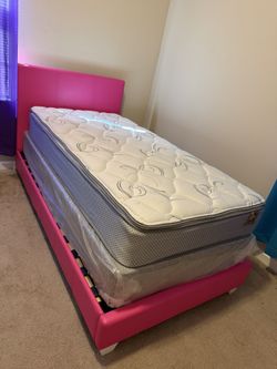 Barely Used Girls Pink Twin Bed