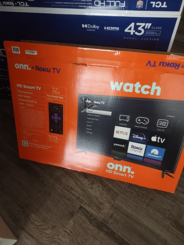 New 32 Roku Smart TV In Box