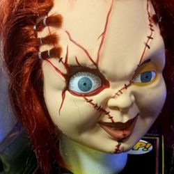 Child's Play Chucky Prop Mask Sweater Dress Or Overalls 