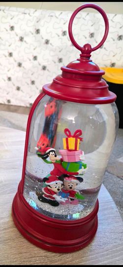 Disney Christmas Snow Globe Lantern