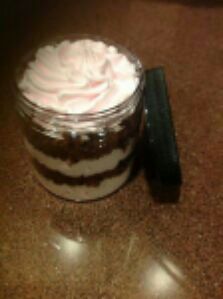 Whipped soap fluffy sugar scrub parfait