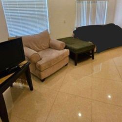 Living Room Couch Sofa Nightstand And Highchairs