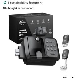 ONNAIS RV FULL METAL KEYLESS ENTRANCE LOCK WITH PASSWORD AND REMOTE AND KEY from 135 asking 90 Brand new never used in its box