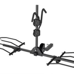 TANX Bike Racks for Ebikes,Fat Tire Bike Rack for Tow Hitch 2-Bike 160 lbs Capacity,Hitch Bike Rack