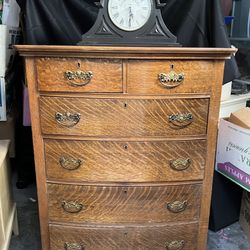 Antique tiger oak dresser