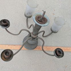 Vintage Ceiling Light Missing Bulb Covers
