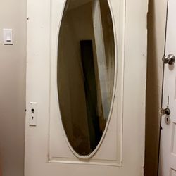 Antique Oval Glass Door 