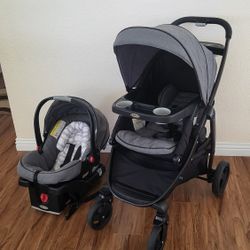 Like New Graco Stroller & SnugRide 35 Infant Car Seat With Base Travel System ( Price Firm!)