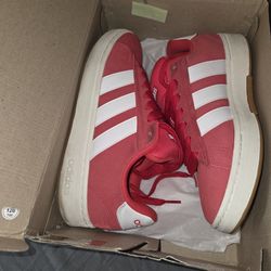 Adidas Grand Court Alpha 00s - Red/White Suede Sneakers Size 9