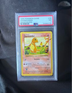 Shadow is Charmander 1999 PSA seven Pokémon card