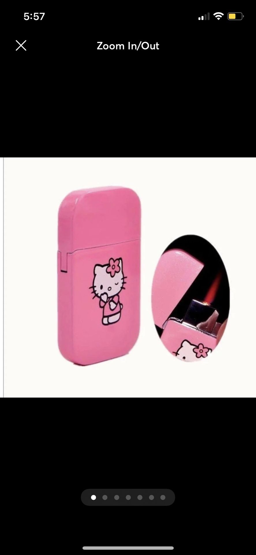 Hello Kitty Lighter With Pink Flame