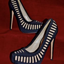 Aldo Rise Black & Tan Platform Stiletto Pumps Size 37 (6.5) Cregger