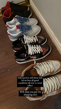 Nike Dunk Low Air Jordan All Size 10 (no Boxes)