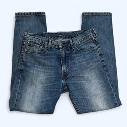 Levi's 513 Men’s 31 X 30 Slim Straight Leg Fit Light Wash Denim Blue Jeans