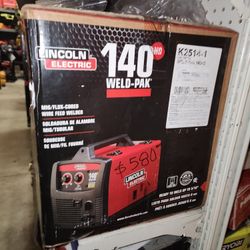 Lincoln Electric
Weld-Pak 140 Amp MIG
and Flux-Core Wire Feed
Welder, 115V, Aluminu.