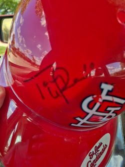 Tony Larussa Autographed Mini Helmet