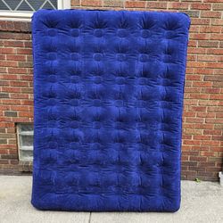 Blue Air Mattress 56" Wide X 72" Long Full Size Pump Not Included 