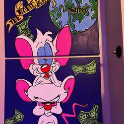 Pinky And The Brain Custom Canvas Painting 