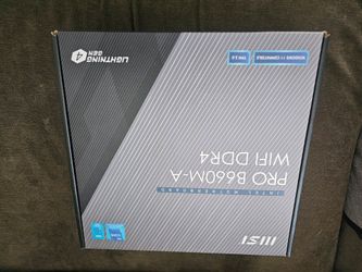 MSI PRO B660M-A WiFi DDR4 Micro ATX Motherboard LGA1700 mATX 12th Gen Intel