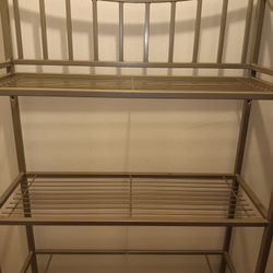 NICE BATHROOM SHELF WITH GLASS SHELF LIKE NEW