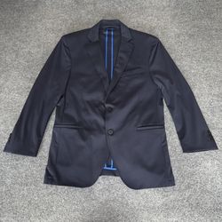 Twillory Blazer Suit Jacket Mens 40S Navy Blue Tailored Business Casual Travel