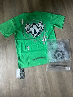 Green Chrome heart T