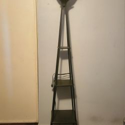 Floor Lamp With 3 Shelves