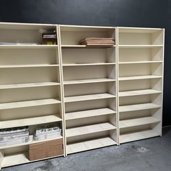 Off White Storage Shelves - Set Of 5