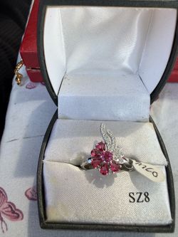 Plata size 8 ring