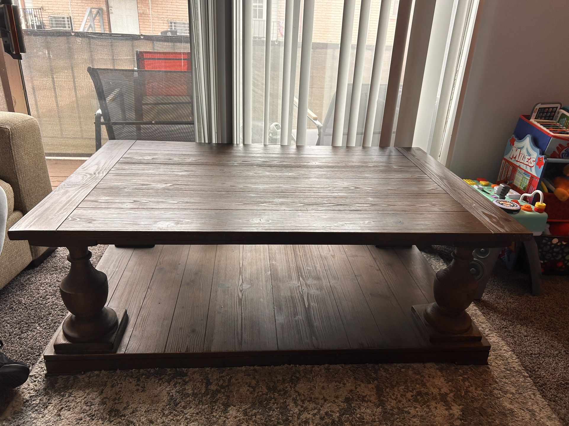 Over Sized Coffee Table And End Table